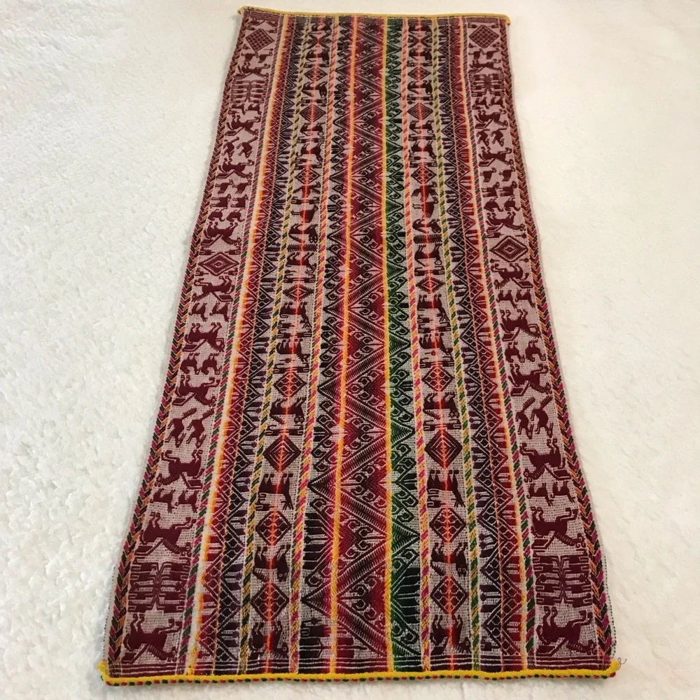 Peruvian Table-Runner Decorative Colorful‎ Woven